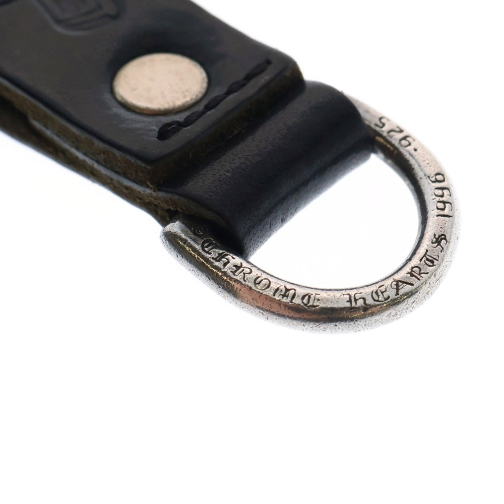 CHROME HEARTS(クロムハーツ) BELT LOOP D RING Dリング クロスボールベルトループ ブラック/シルバー BCA415
