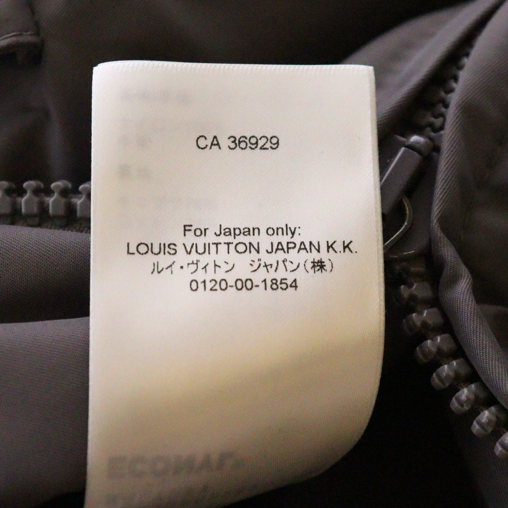 LOUIS VUITTON(ルイヴィトン) 23AW Monoglam Film Studios Mix Leather Blouson RM232 BQV HPL85E モノグラム フィルムスタジオ レザー切替バーシティジャケット グレー