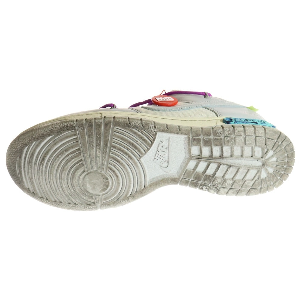 NIKE(ナイキ) ×OFF-WHITE DUNK LOW THE 50 Collection Lot 19 DM1602-101 オフホワイト ダンク ローカットスニーカー グレー/ホワイト US11/29.0cm