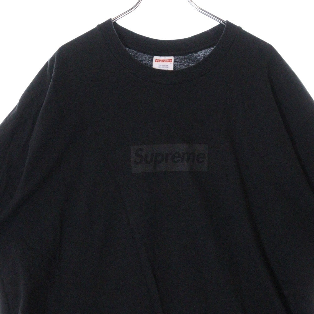 SUPREME(シュプリーム) 23SS Tonal Box Logo Tee トーナルボックスロゴプリント半袖Tシャツ カットソー ブラック