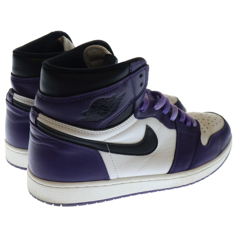 NIKE(ナイキ) AIR JORDAN 1 RETRO HIGH OG COURT PURPLE 555088-500 エアジョーダン1 コートパープル ハイカットスニーカー ホワイト/パープル US11/29.0cm