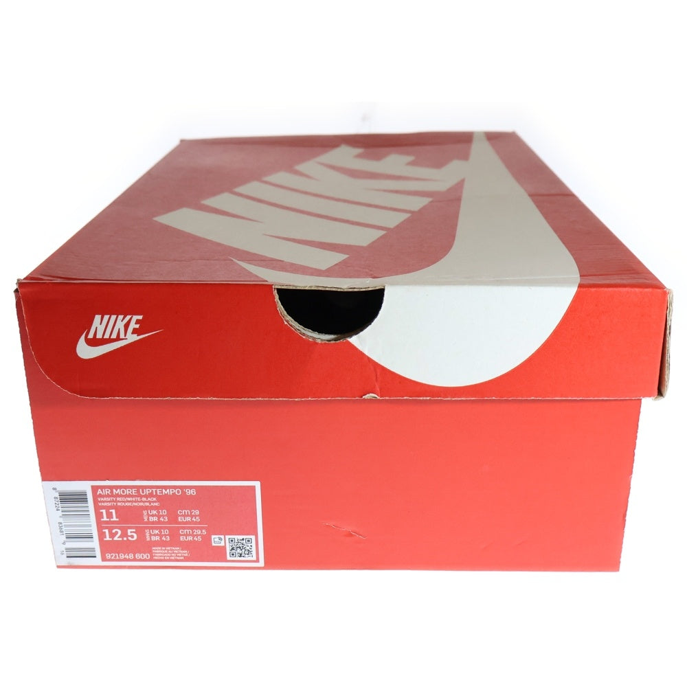 NIKE(ナイキ) AIR MORE UPTEMPO 96 921948-600 エア モア アップテンポ モアテン ハイカットスニーカー レッド US11/29.0cm