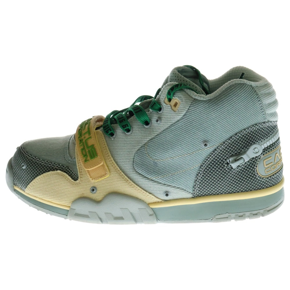 NIKE(ナイキ) ×TRAVIS SCOTT AIR TRAINER 1 SP CACTUS JACK GREY HAZE DR7515-001 トラヴィススコット エアトレーナー1 カクタスジャック ハイカットスニーカー US11/29.0cm