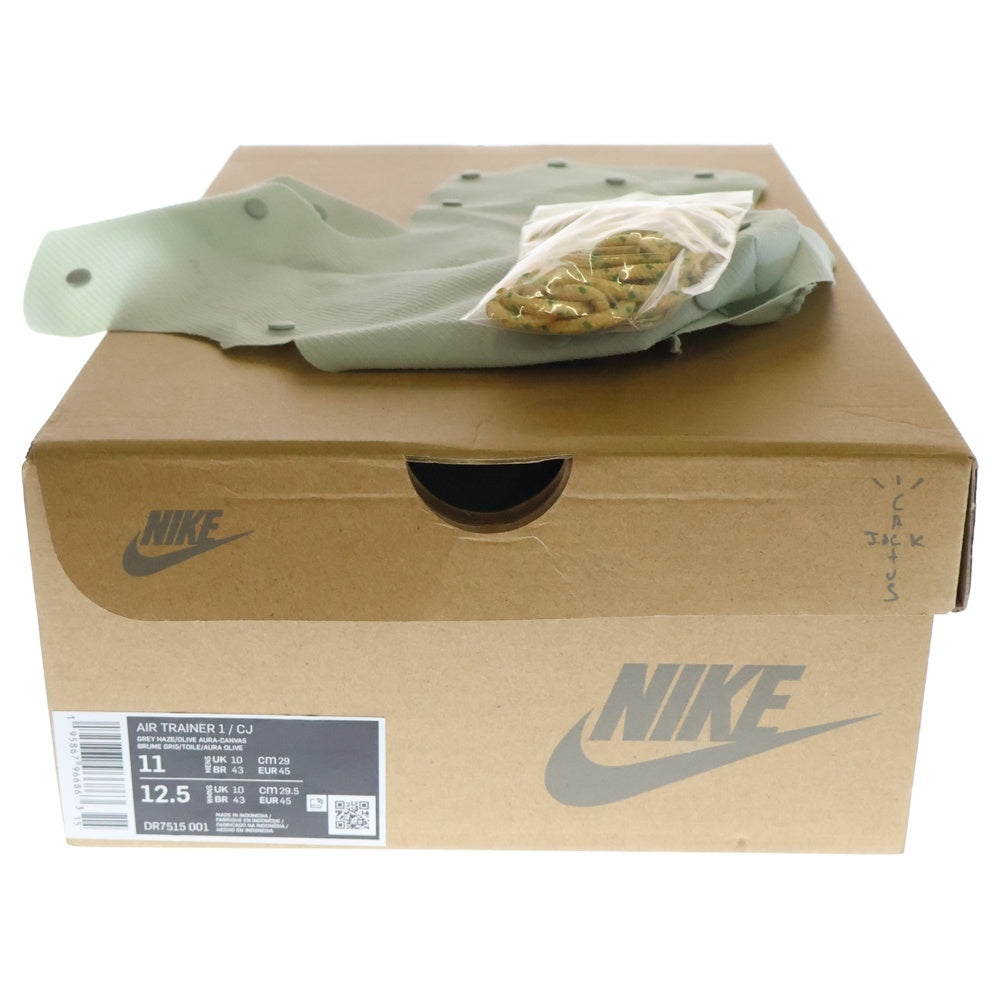NIKE(ナイキ) ×TRAVIS SCOTT AIR TRAINER 1 SP CACTUS JACK GREY HAZE DR7515-001 トラヴィススコット エアトレーナー1 カクタスジャック ハイカットスニーカー US11/29.0cm