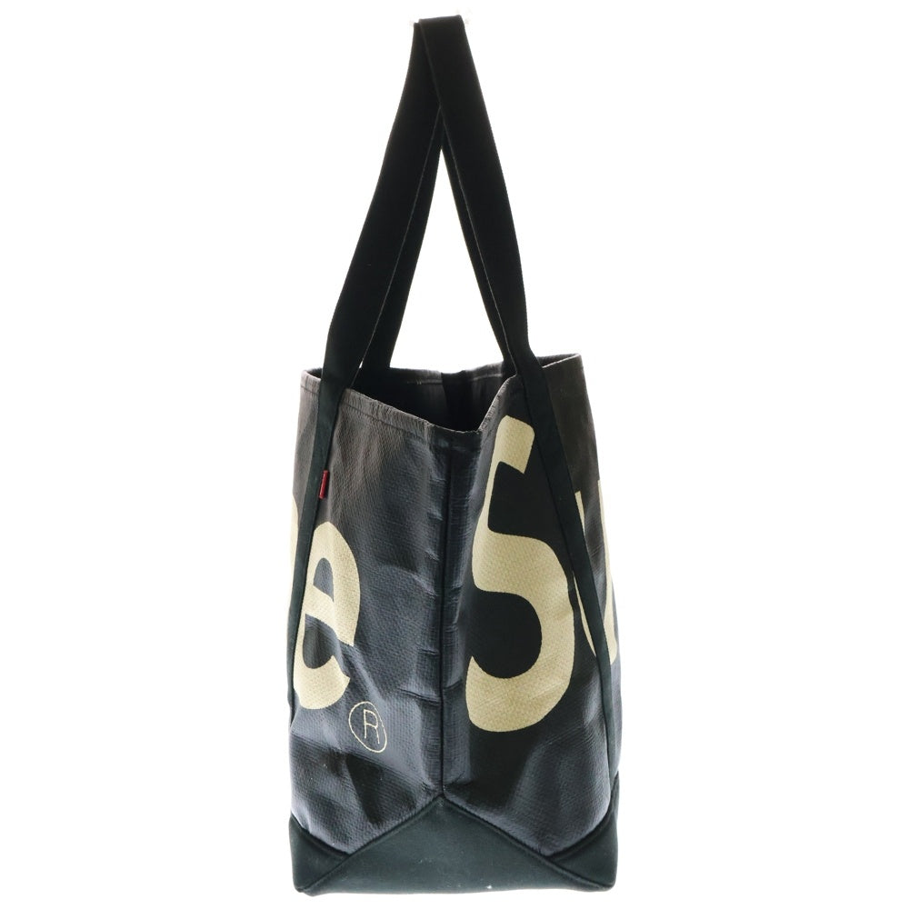 SUPREME(シュプリーム) 20SS Raffia Tote ラフィア ロゴ トートバッグ ブラック