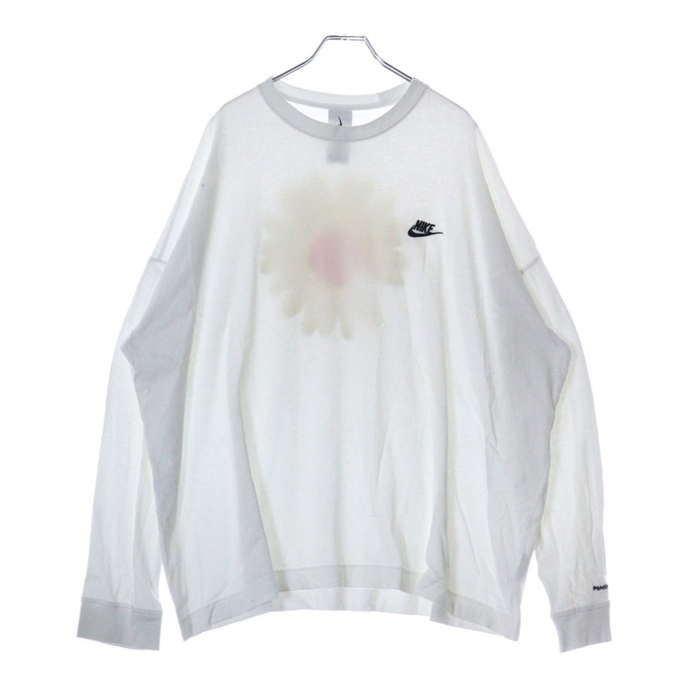 NIKE(ナイキ) PEACEMINUSONE PMO L/S TEE ピースマイナスワン ピーエムオー 長袖カットソー Tシャツ ホワイト DR0098-100
