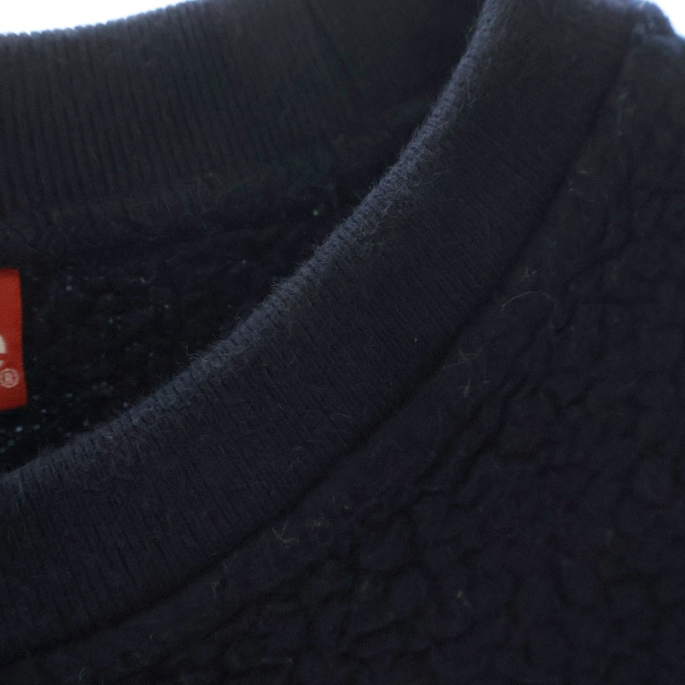 SUPREME(シュプリーム) 17AW Polartec Deep Pile Crewneck ポーラテック クルーネック フリース トレーナー ネイビー