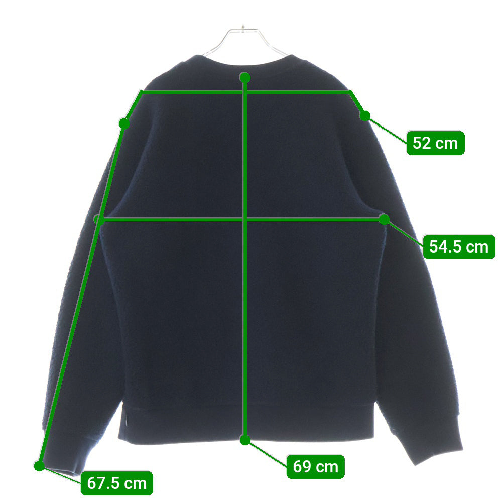 SUPREME(シュプリーム) 17AW Polartec Deep Pile Crewneck ポーラテック クルーネック フリース トレーナー ネイビー