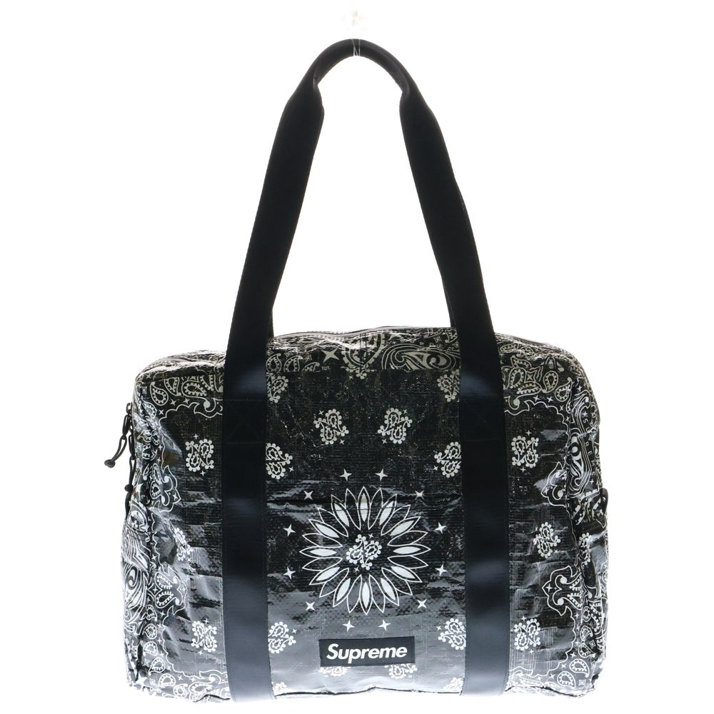 SUPREME(シュプリーム) 21SS Bandana Tarp Duffle Bag バンダナ タープ ダッフル バッグ ブラック