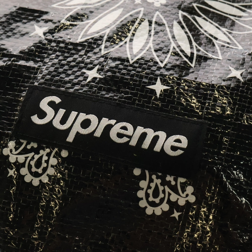 SUPREME(シュプリーム) 21SS Bandana Tarp Duffle Bag バンダナ タープ ダッフル バッグ ブラック