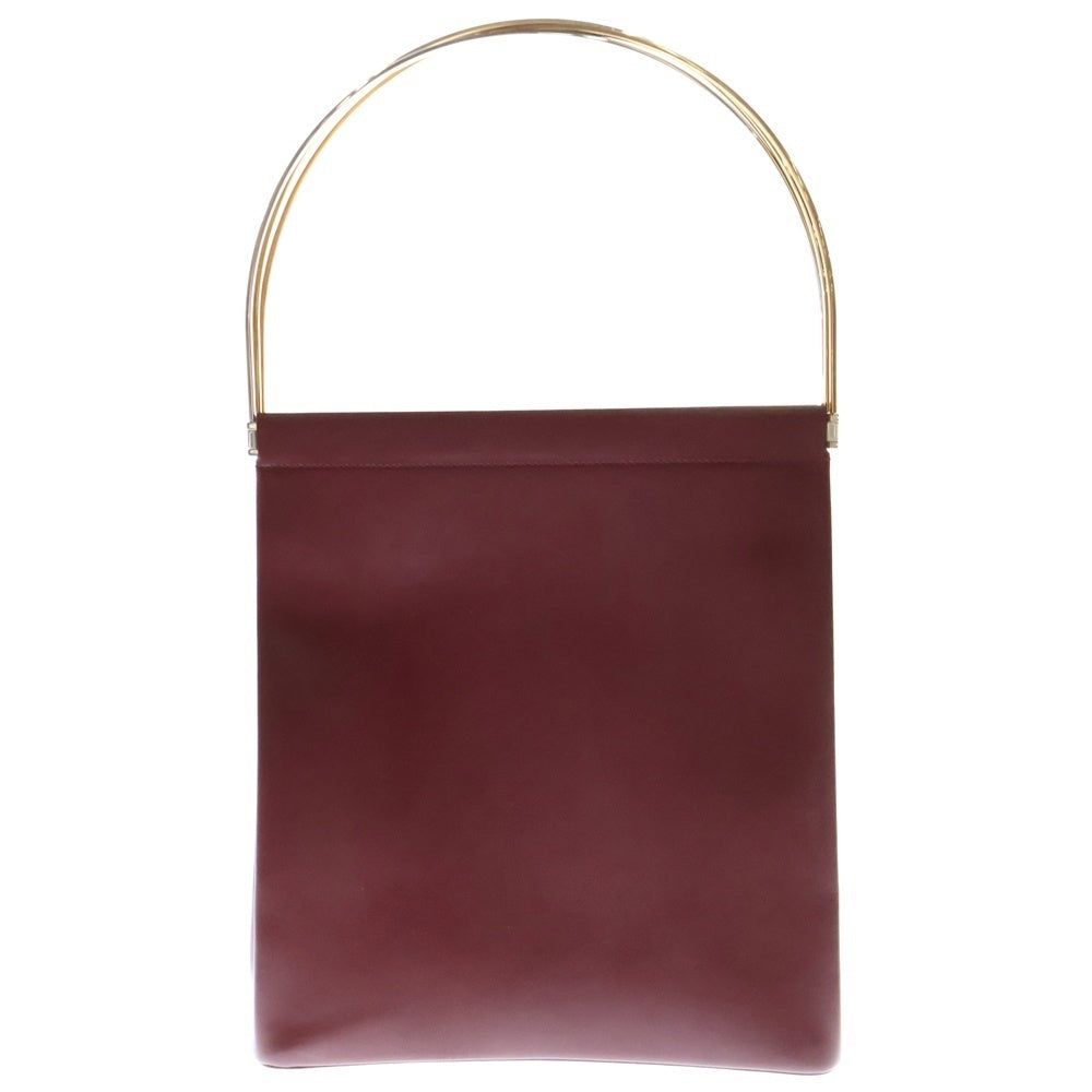 Cartier(カルティエ) カルティエ トリニティ スリーカラーハンドル レザーハンドバッグ ボルドー