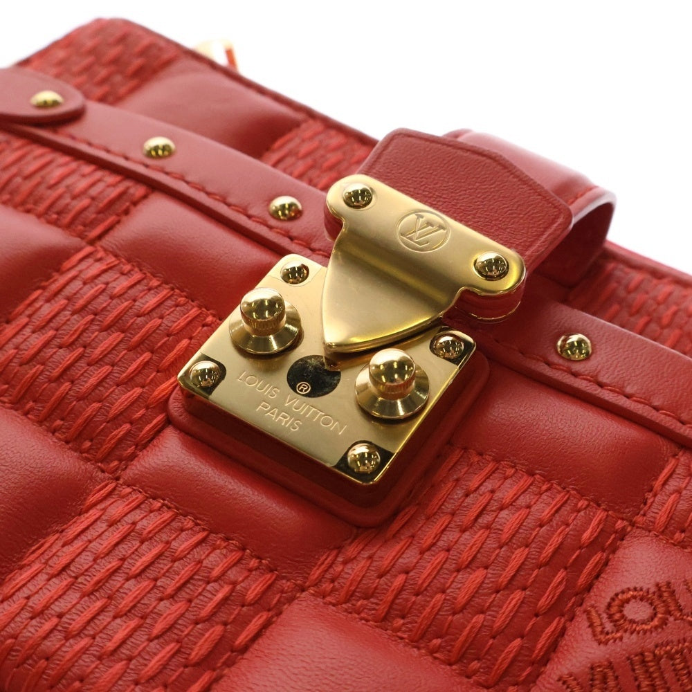 LOUIS VUITTON(ルイヴィトン) TROCA M59049 ラムスキン ダミエジャイアントポシェットトロカ 2WAYショルダーバッグ ピンク
