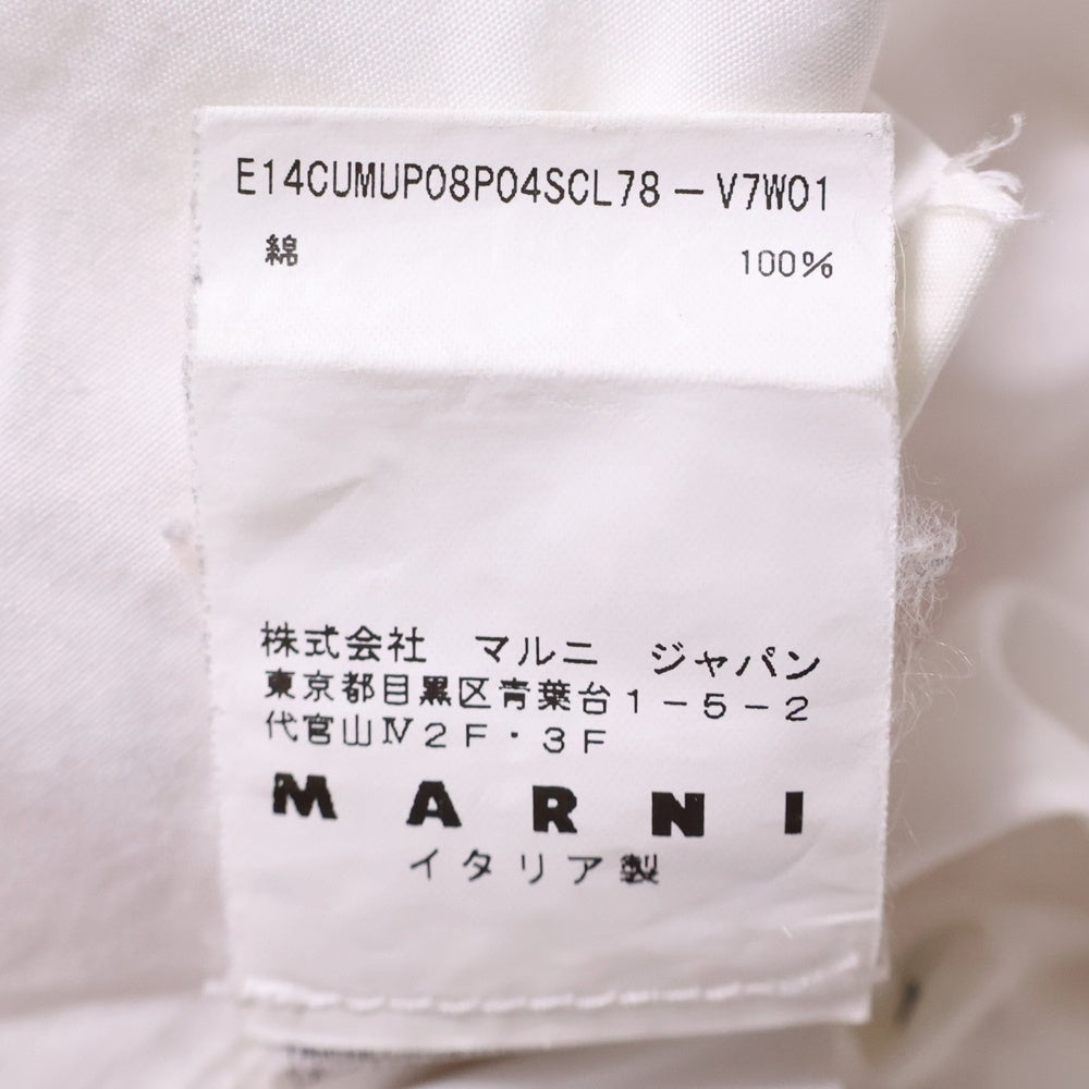 MARNI(マルニ) ドット襟付き長袖シャツ ホワイト/ピンク