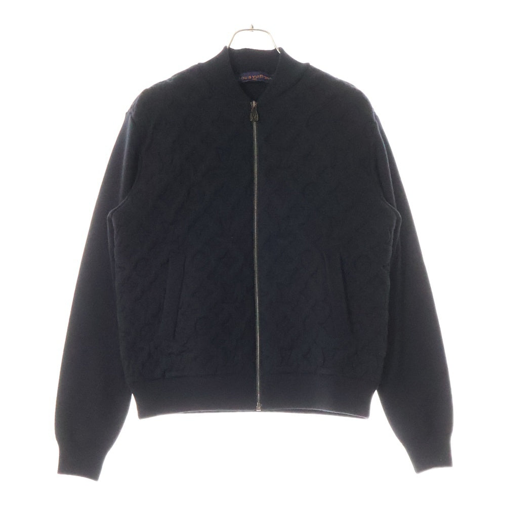LOUIS VUITTON(ルイヴィトン) 25SS Monogram Padded Wool Blend Bomber Jacket 1AGJV7 モノグラム ウールボンバージャケット ブラック