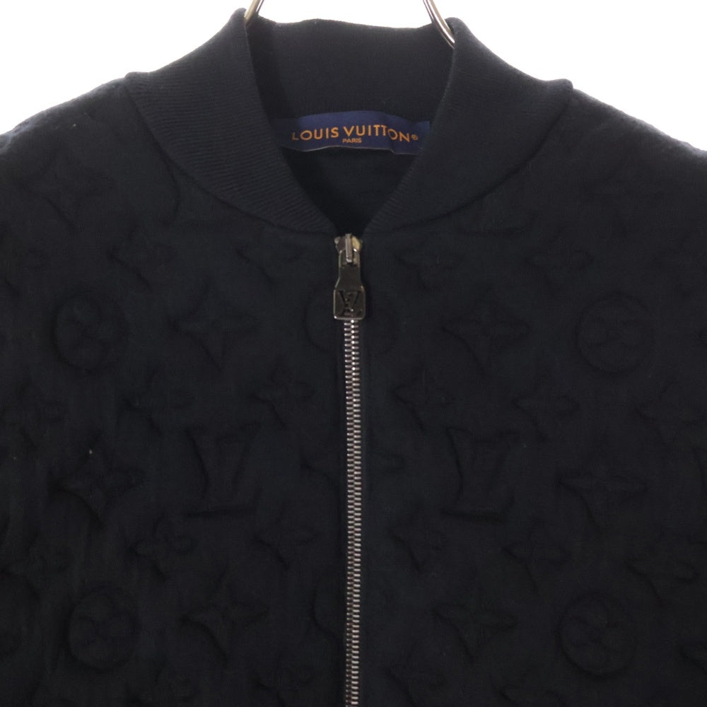 LOUIS VUITTON(ルイヴィトン) 25SS Monogram Padded Wool Blend Bomber Jacket 1AGJV7 モノグラム ウールボンバージャケット ブラック