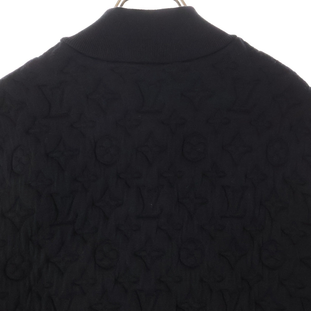 LOUIS VUITTON(ルイヴィトン) 25SS Monogram Padded Wool Blend Bomber Jacket 1AGJV7 モノグラム ウールボンバージャケット ブラック
