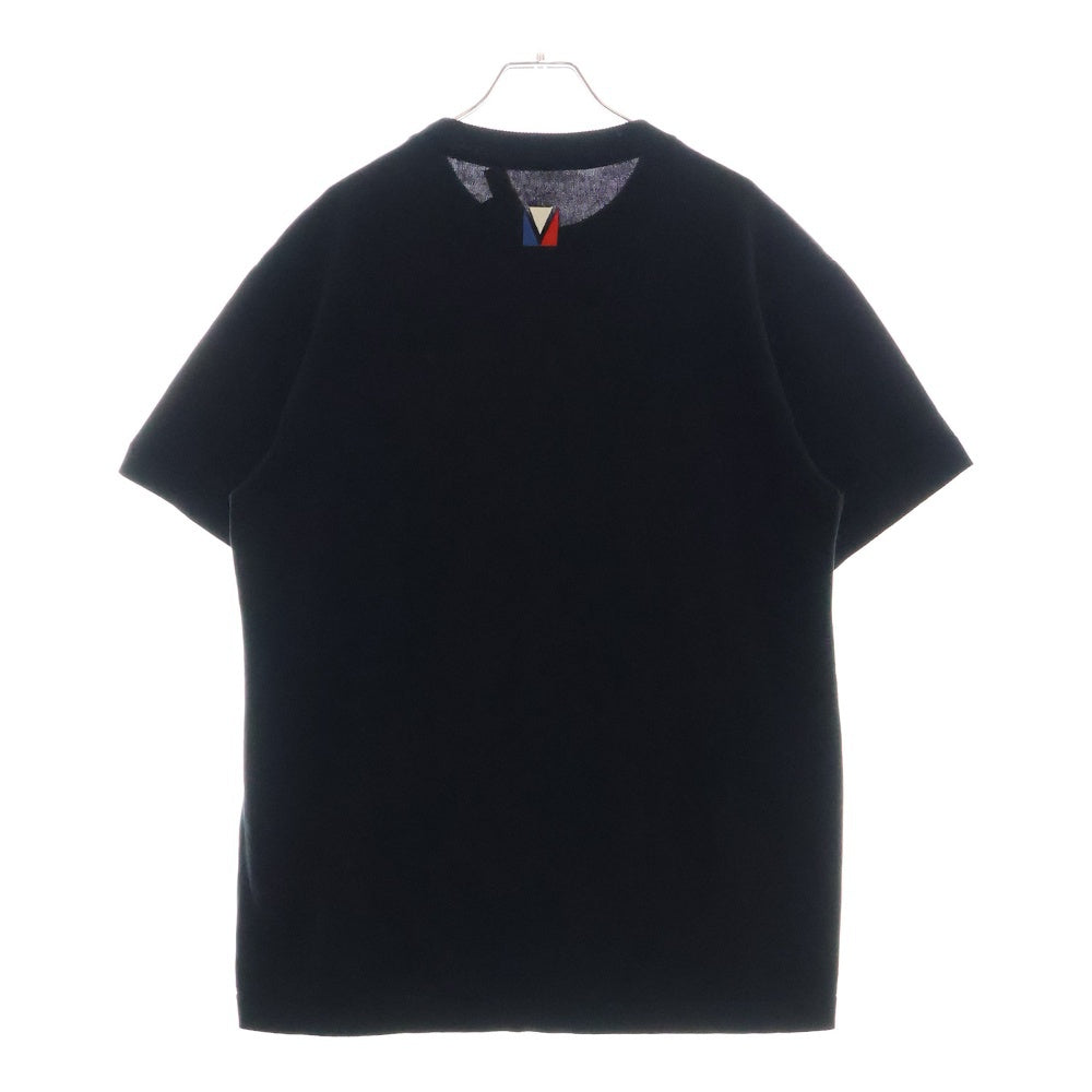 LOUIS VUITTON(ルイヴィトン) 24AW Embellished Short-Sleeved Cotton Crewneck T-shirt 1AFVSA アメリカズカップ エンベリッシュド ラインストーンTシャツ 半袖カットソー ブラック