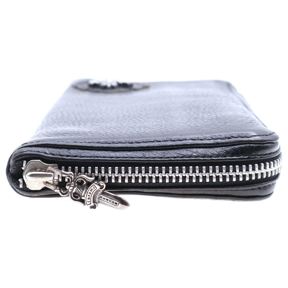 CHROME HEARTS(クロムハーツ) REC F ZIP #2 フィリグリープラス ラウンドジップ レザーロングウォレット 長財布 ブラック
