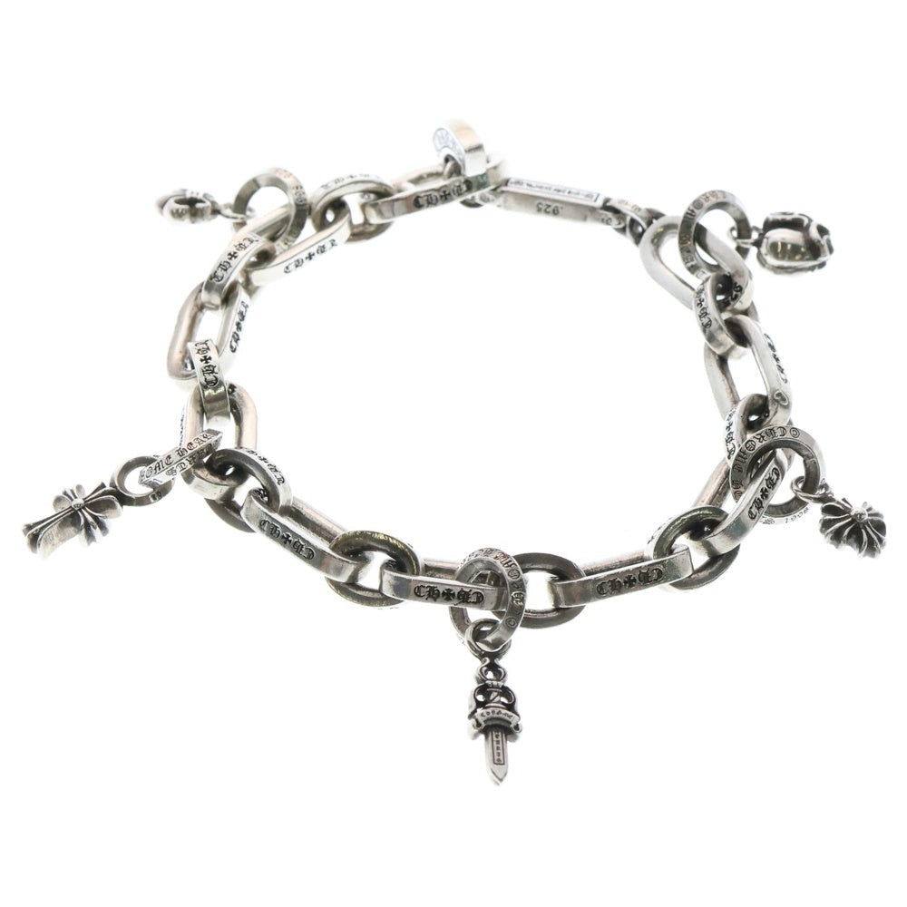 CHROME HEARTS(クロムハーツ) PAPER E CHAIN ペーパー Eチェーン マルチモチーフシルバーブレスレット