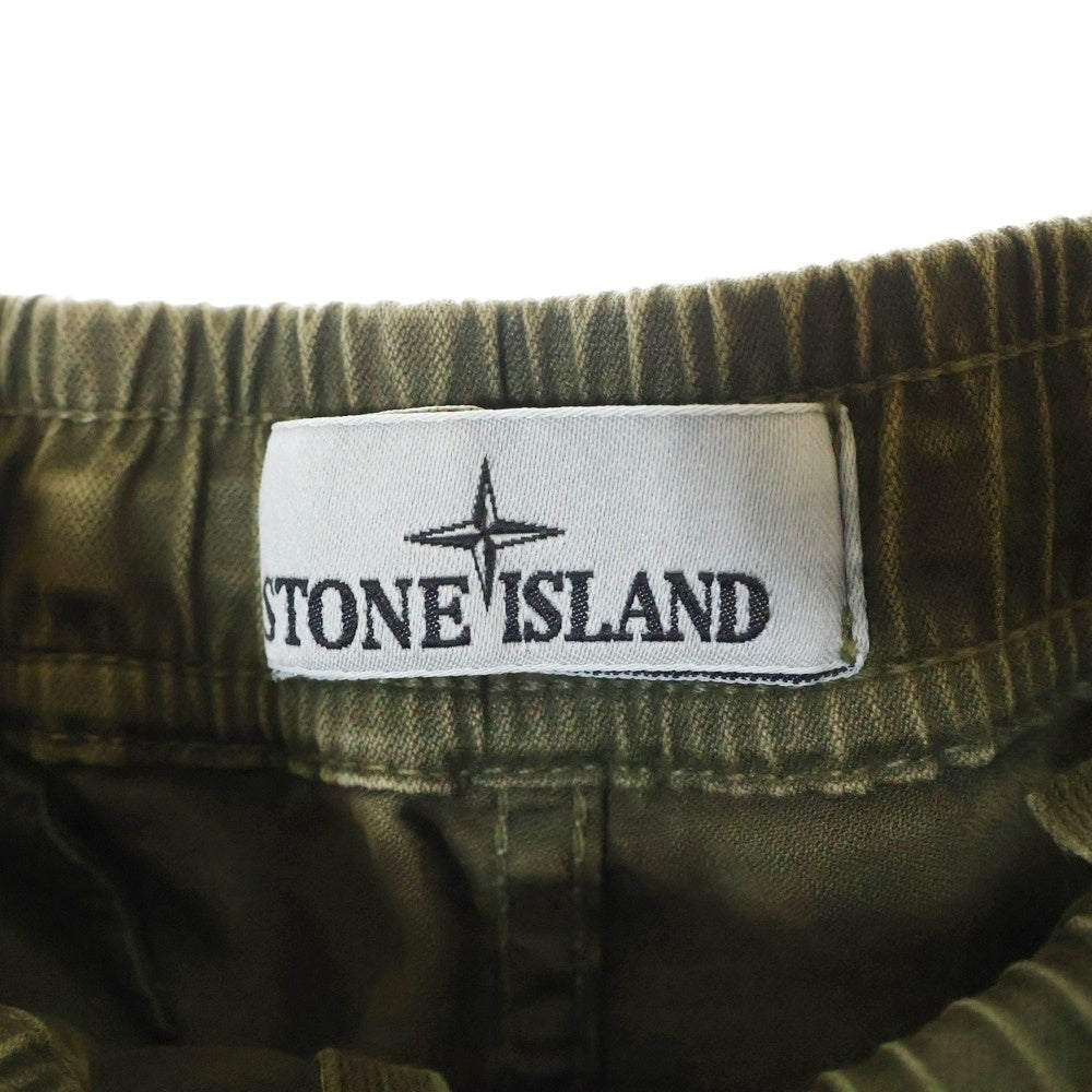 STONE ISLAND(ストーンアイランド) 23AW COMPASS PATCH LOGO CARGO TROUSERS 7915313L1 ロゴパッチ カーゴ トラウザーパンツ カーキ