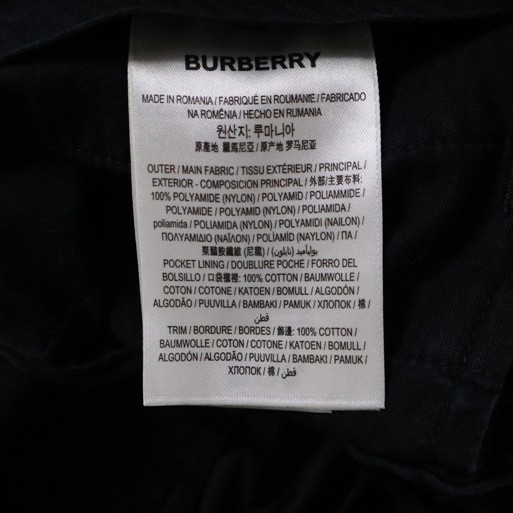BURBERRY(バーバリー) ラバーパッチ ナイロンショーツ ハーフパンツ ブラック 8040699