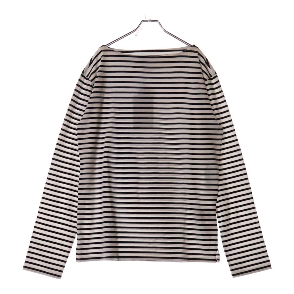 PRADA(プラダ) ボーダー長袖Tシャツ UJL07B S231 111Q ホワイト/ネイビー