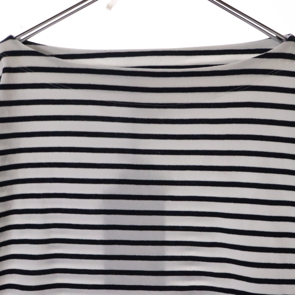 PRADA(プラダ) ボーダー長袖Tシャツ UJL07B S231 111Q ホワイト/ネイビー