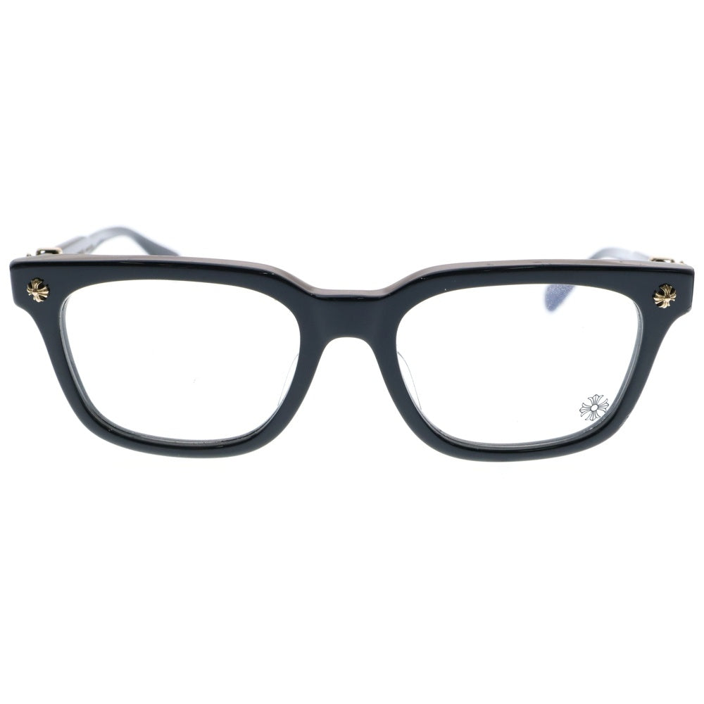 CHROME HEARTS(クロムハーツ) COX UCKER CHクロステンプルウェリントンサングラス 眼鏡 ブラック/ゴールド