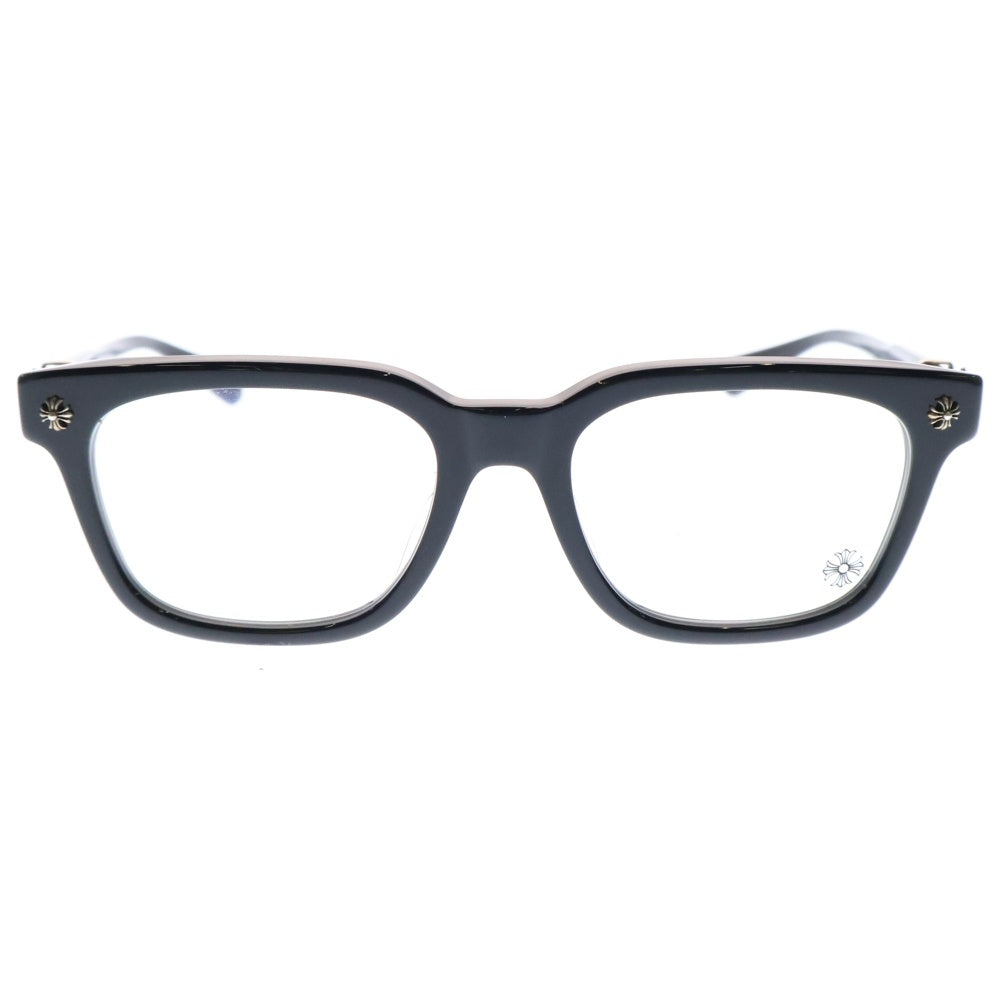 CHROME HEARTS(クロムハーツ) COX UCKER CHクロステンプルウェリントンサングラス 眼鏡 ブラック/シルバー