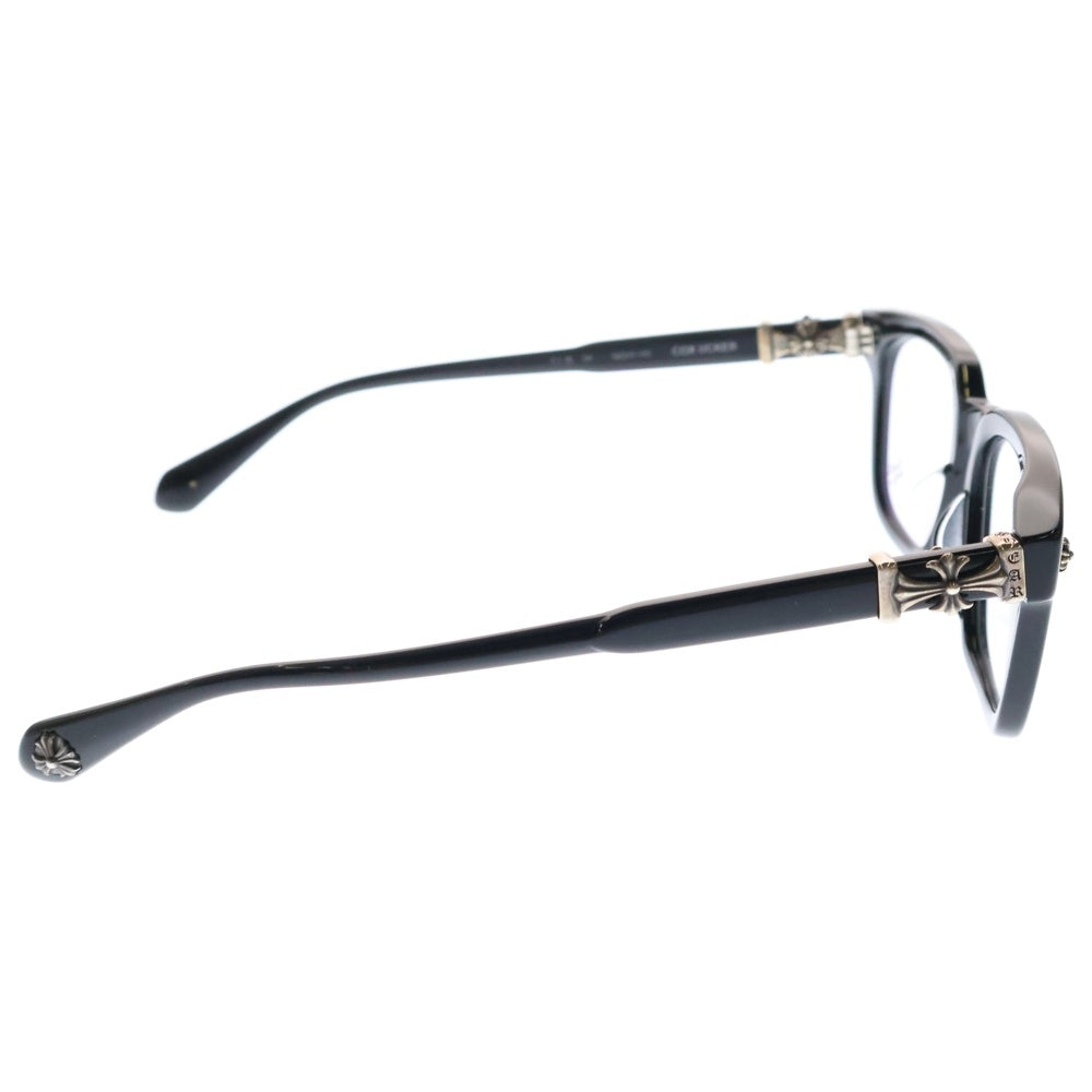 CHROME HEARTS(クロムハーツ) COX UCKER CHクロステンプルウェリントンサングラス 眼鏡 ブラック/シルバー