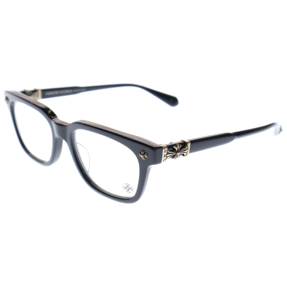 CHROME HEARTS(クロムハーツ) COX UCKER CHクロステンプルウェリントンサングラス 眼鏡 ブラック/シルバー