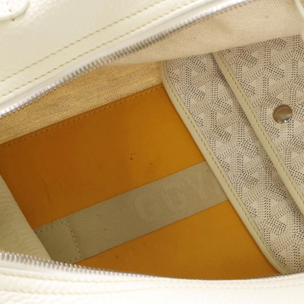GOYARD(ゴヤール) アーディ PM ヘリボーンレザートートバッグ ホワイト