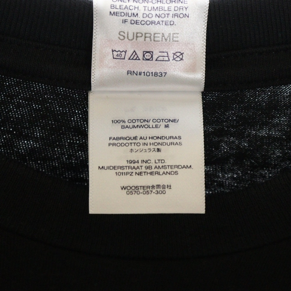 SUPREME(シュプリーム) 25SS Bear Tee ベアープリント半袖Tシャツ ブラック
