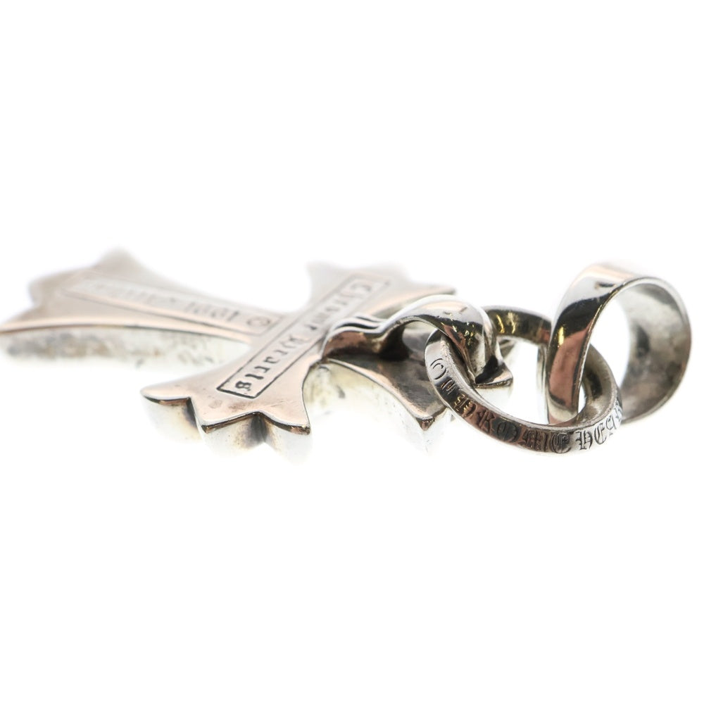 CHROME HEARTS(クロムハーツ) CH CRS SML W/BALE Wベイル スモールCHクロス ペンダントトップ シルバー BCA218