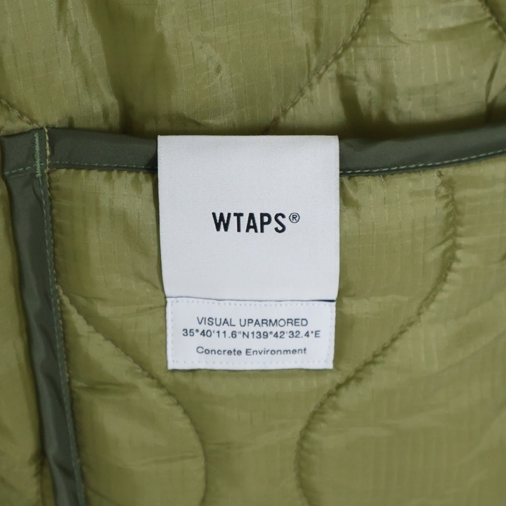 WTAPS(ダブルタップス) 24AW WLJ Jacket Nylon. Ripstop. VV 241CWDT-JKM02 ナイロン リップストップ キルティング ジャケット カーキ