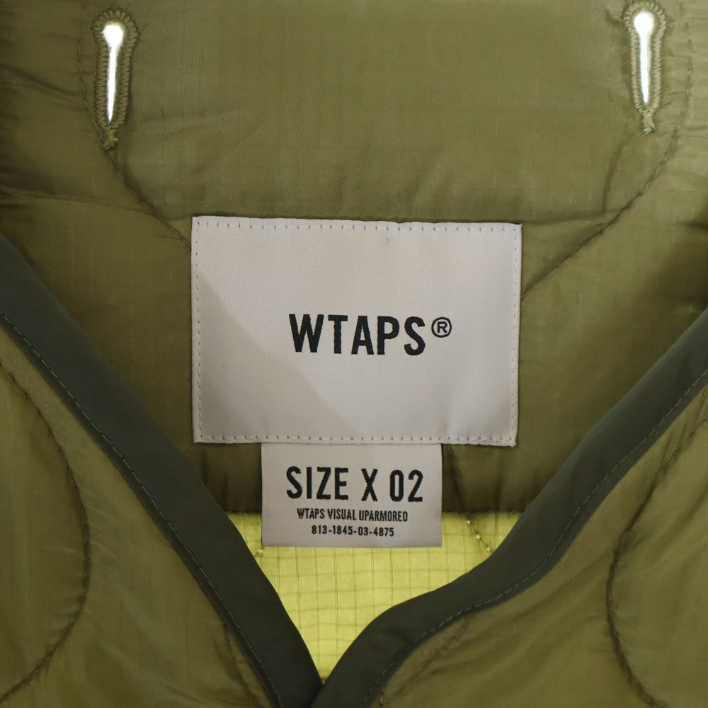 WTAPS(ダブルタップス) 24AW WLJ Jacket Nylon. Ripstop. VV 241CWDT-JKM02 ナイロン リップストップ キルティング ジャケット カーキ