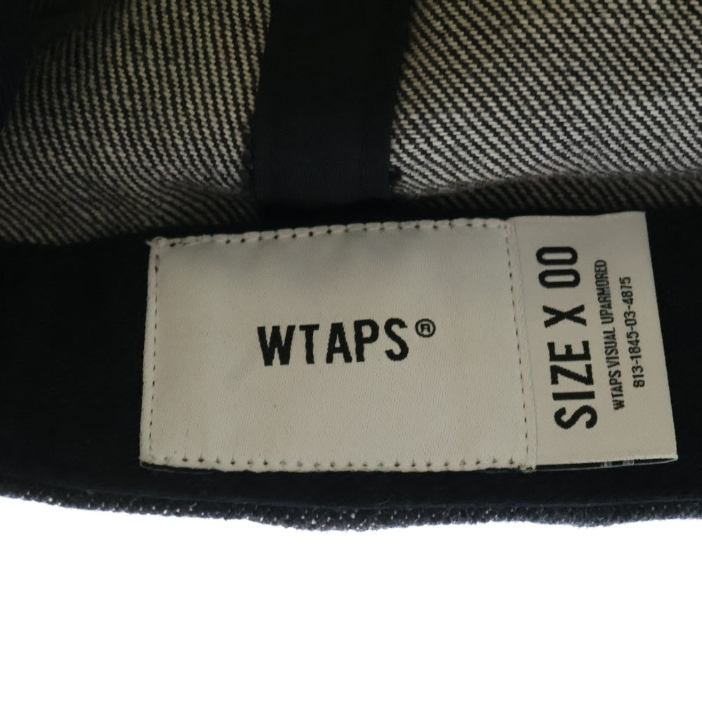 WTAPS(ダブルタップス) 22AW LOGO DENIM CAP 222HCDT-HT14 ロゴ刺繍 デニム ベースボールキャップ 帽子 インディゴ/カーキ