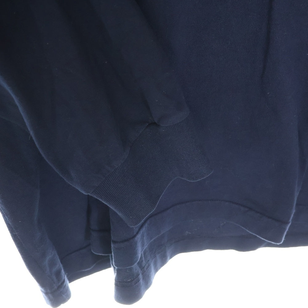 VANS(ヴァンズ) 21AW ×A.H 2Side Long Sleeve T-Shirt 121C1020306 長谷川昭雄 ロゴプリント 2サイド 長袖Tシャツ カットソー ネイビー