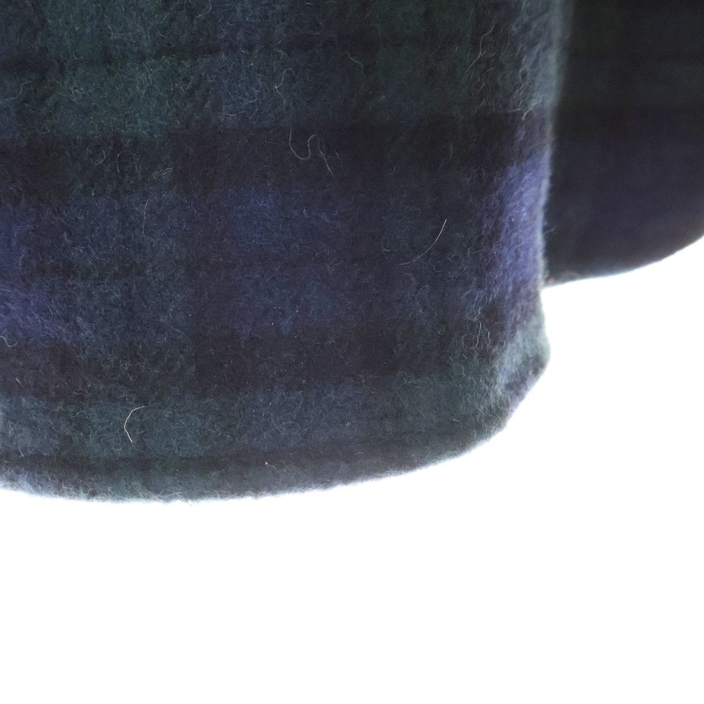 WTAPS(ダブルタップス) 21AW WCPO 02 JACKET WOPO MOSSER TEXTILE 212WVDT-JKM02 ダブルフェイスモッサー オーバーシャツジャケット ネイビー