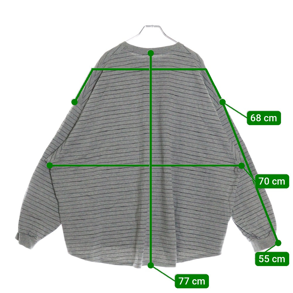 SEE SEE(シーシー) ロゴプリント クルーネック Tシャツ カットソー グレー