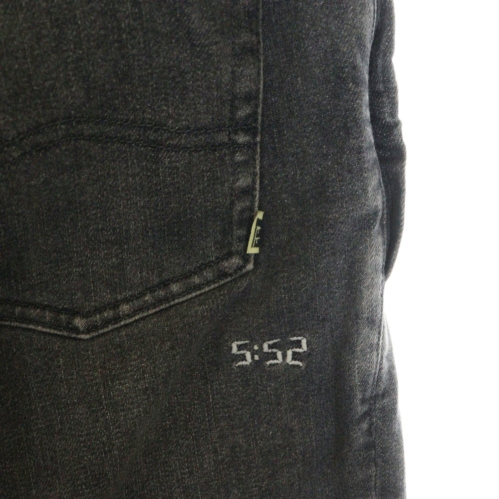 SSZ(エスエスズィー) 23AW 552 踊れるJEANS テーパード デニムパンツ ブラック 11-21-0351-791