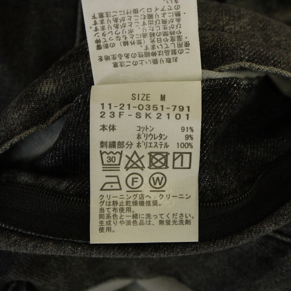 SSZ(エスエスズィー) 23AW 552 踊れるJEANS テーパード デニムパンツ ブラック 11-21-0351-791