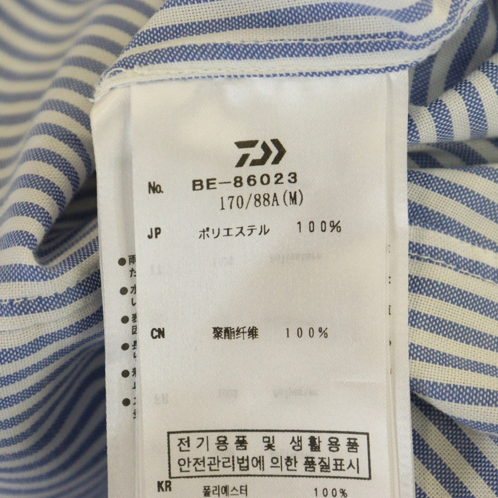 DAIWA PIER39(ダイワ ピアサーティナイン) TECH BUTTON DOWN SHIRTS L/S OXFORD BE-86023 ストライプ ボタンダウン 長袖オックスフォードシャツ ブルー