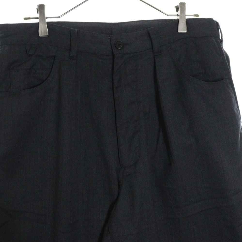 BROCHURE(ブロシュアー) 1P WOOL SLACKS 232-04 ウール ジップフライ スラックス グレー
