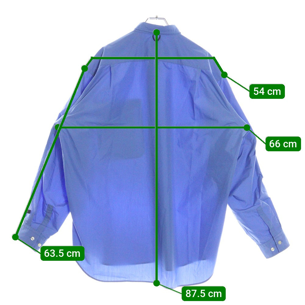 DAIWA PIER39(ダイワ ピアサーティナイン) TECH REGULAR COLLAR SHIRTS BE-84022W レギュラーカラー長袖シャツ ブルー