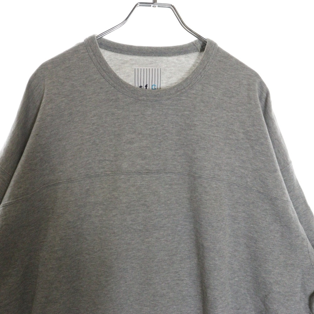 S.F.C(ストライプス フォー クリエイティ) 7分袖 クルーネック Tシャツ カットソー グレー