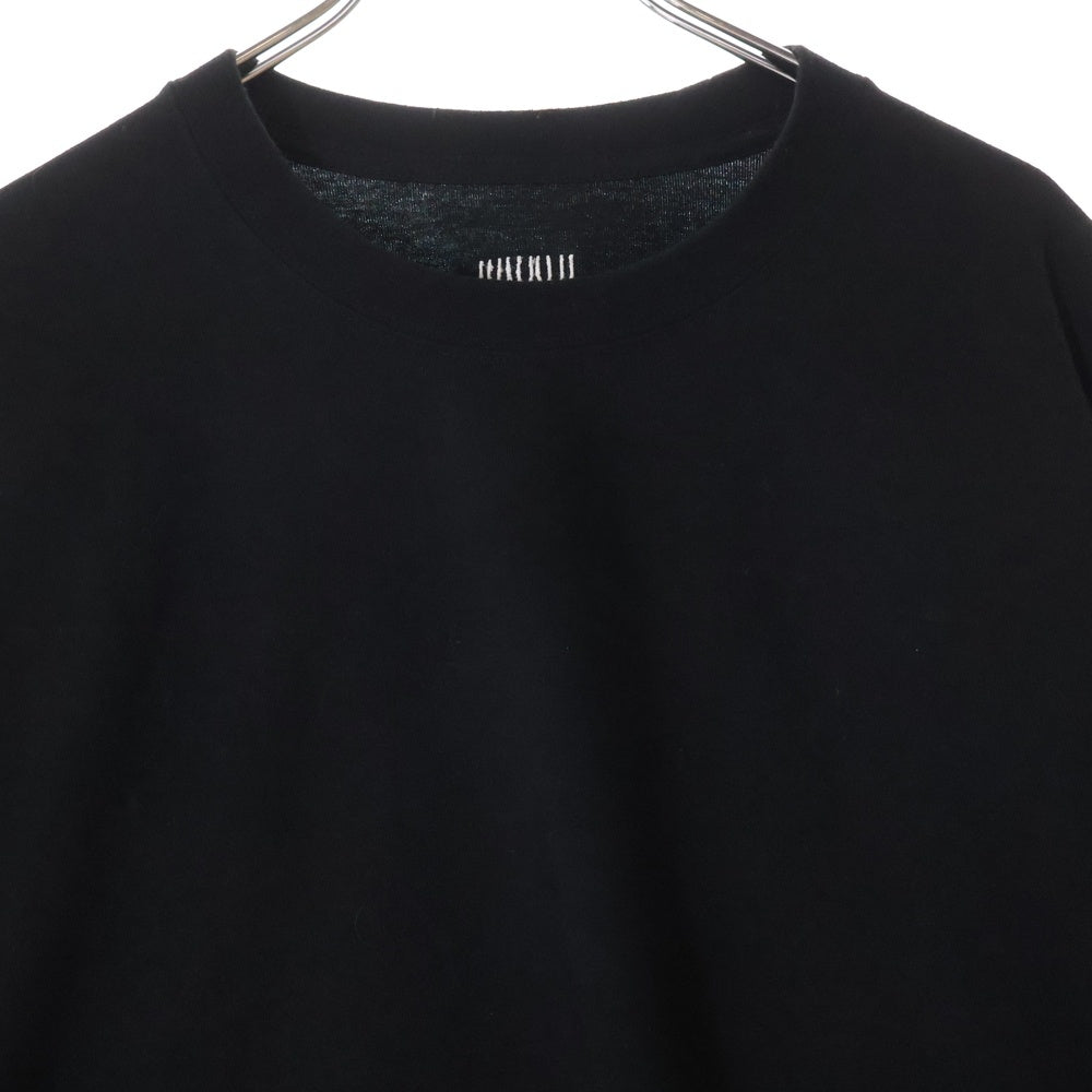 S.F.C(ストライプス フォー クリエイティ) ロゴ刺繍 クルーネック 長袖Tシャツ カットソー ブラック
