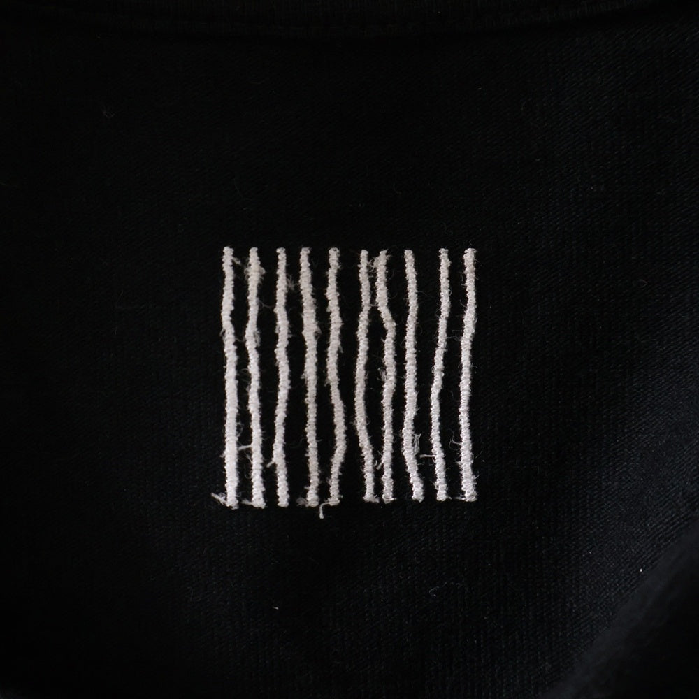S.F.C(ストライプス フォー クリエイティ) ロゴ刺繍 クルーネック 長袖Tシャツ カットソー ブラック