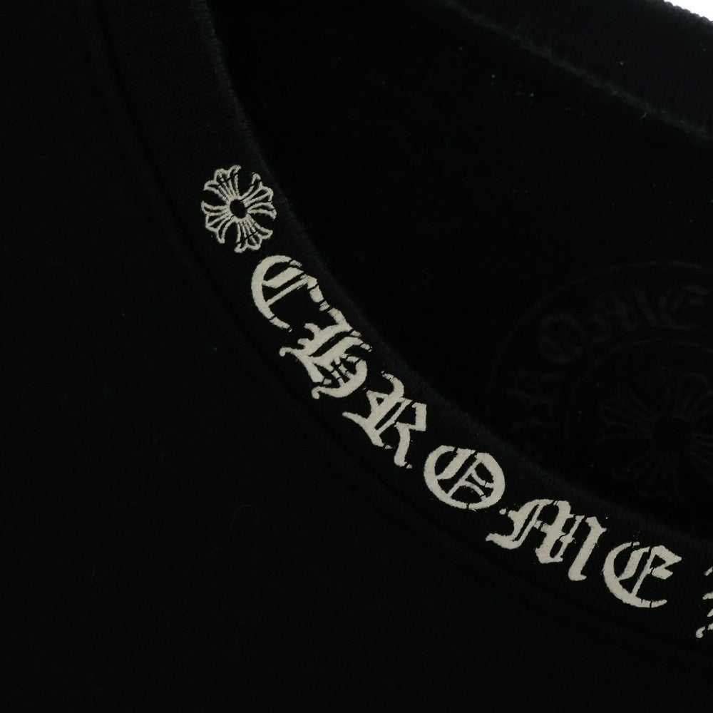 CHROME HEARTS(クロムハーツ) SWTSHRT PLVR ネックロゴプリント クルーネックスウェットトレーナー ブラック