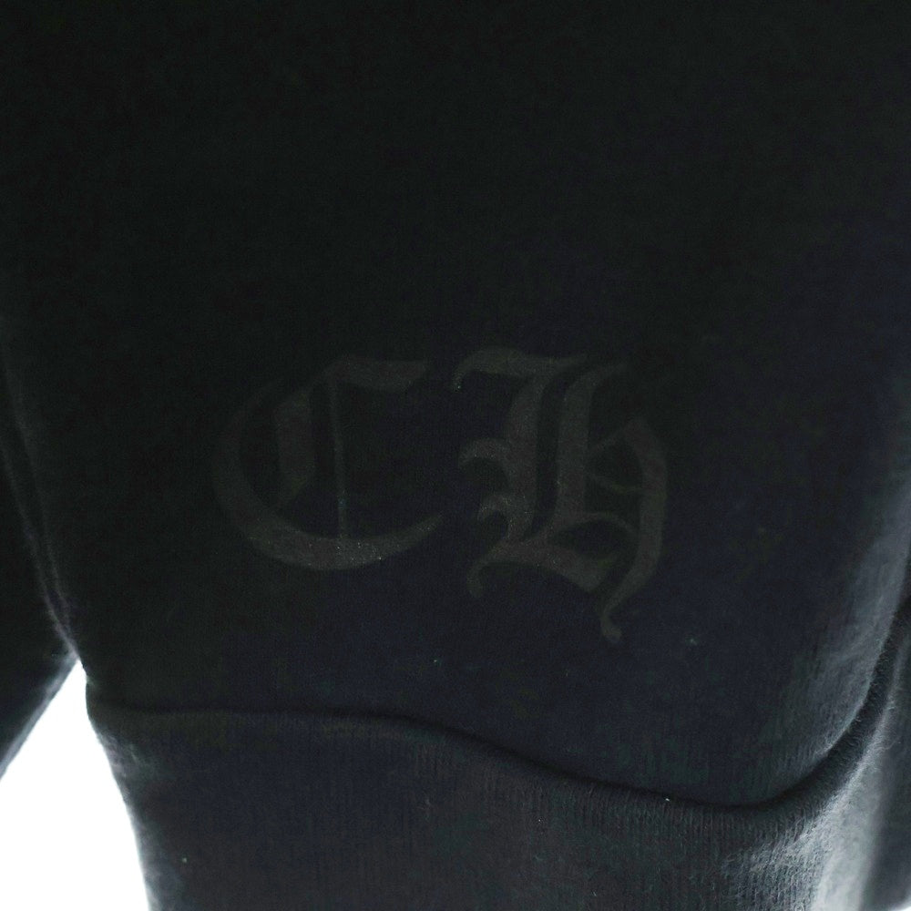 CHROME HEARTS(クロムハーツ) SWTSHRT PLVR ネックロゴプリント クルーネックスウェットトレーナー ブラック